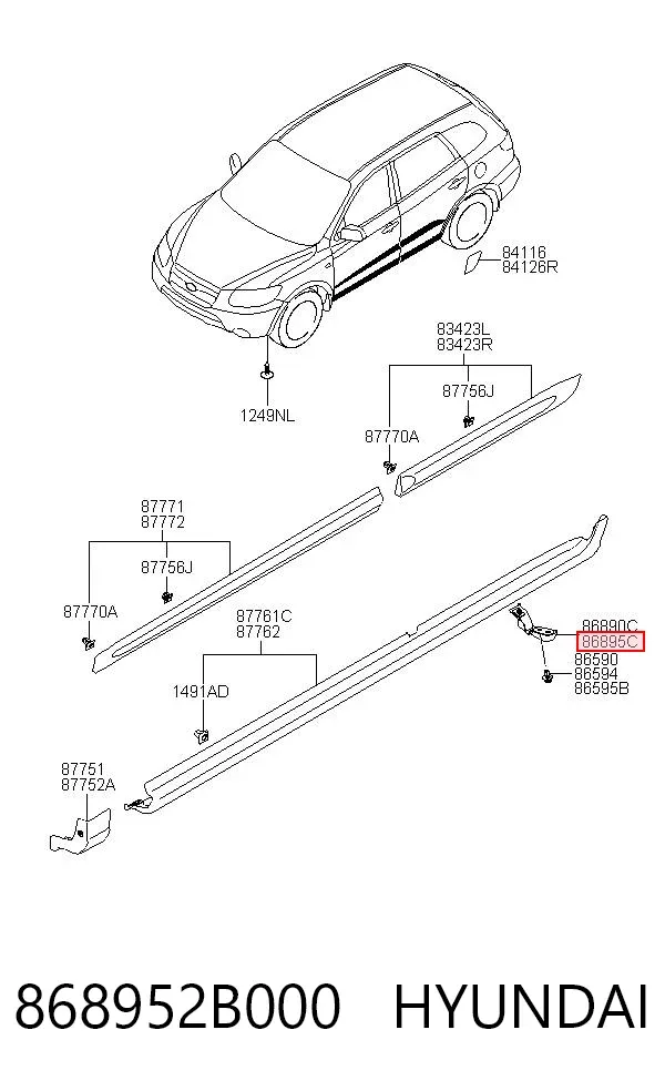  868952B000 Hyundai/Kia