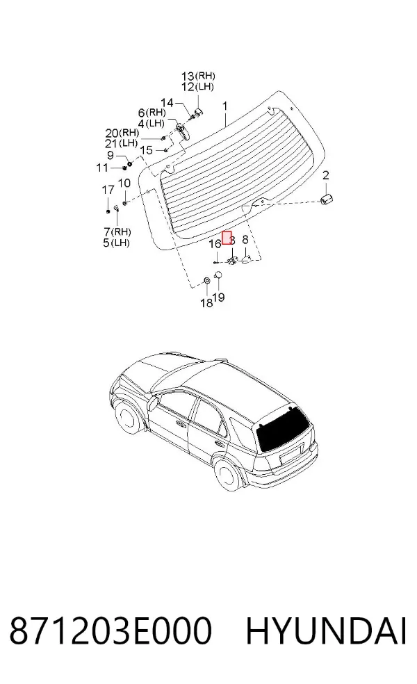  871203E000 Hyundai/Kia