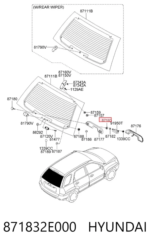  871832E000 Hyundai/Kia
