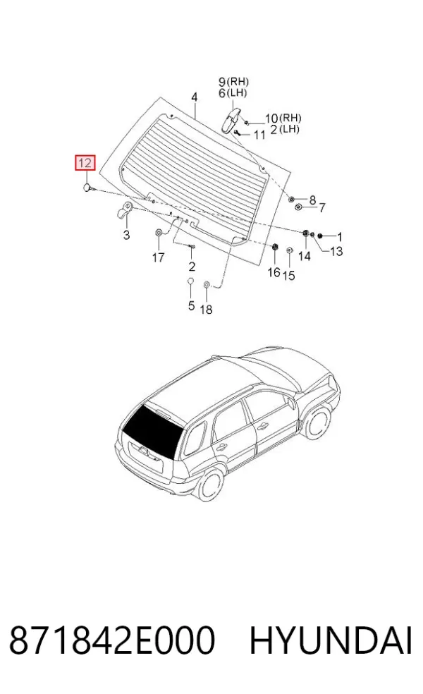  871842E000 Hyundai/Kia