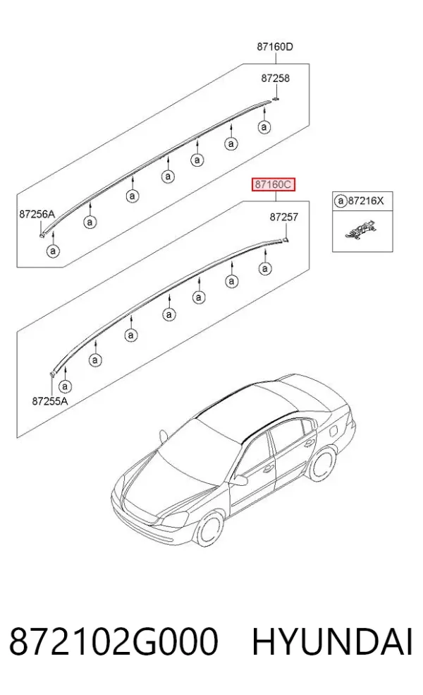  872102G000 Hyundai/Kia