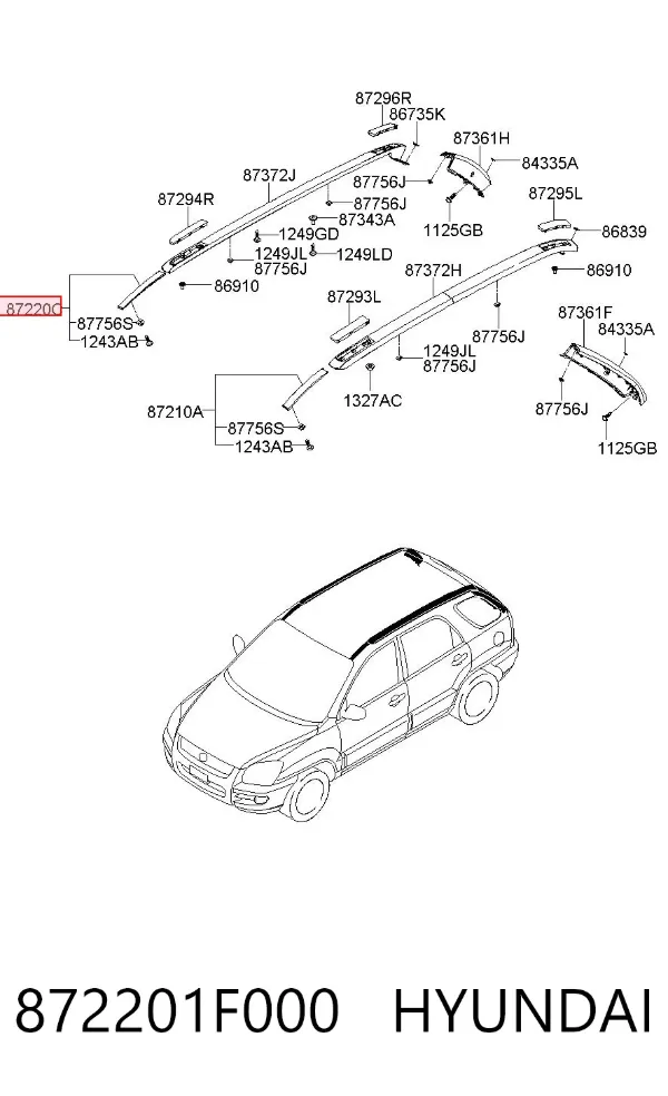  872201F000 Hyundai/Kia