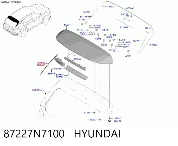  87227N7100 Hyundai/Kia