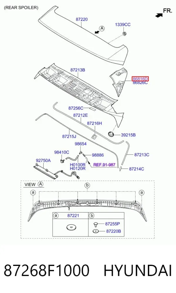  87268F1000 Hyundai/Kia