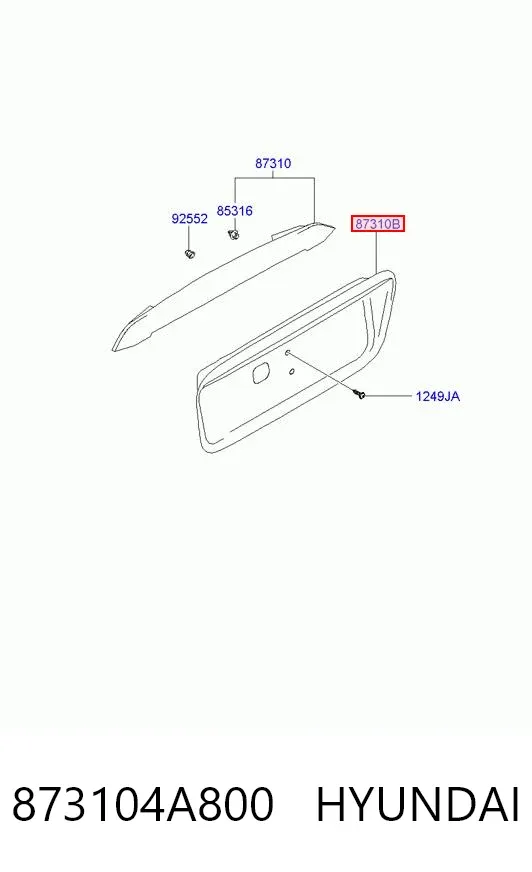  873104A800 Hyundai/Kia