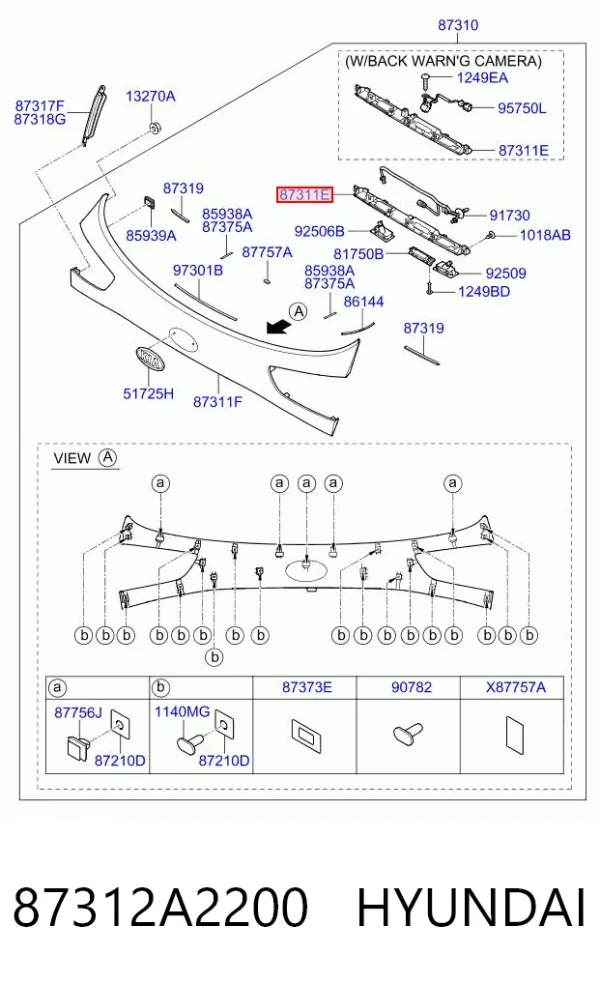  87312A2200 Hyundai/Kia