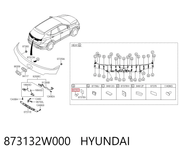  873132W000 Hyundai/Kia
