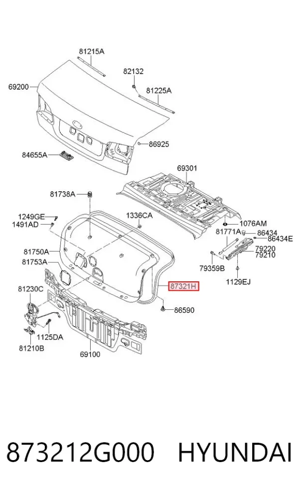  873212G000 Hyundai/Kia