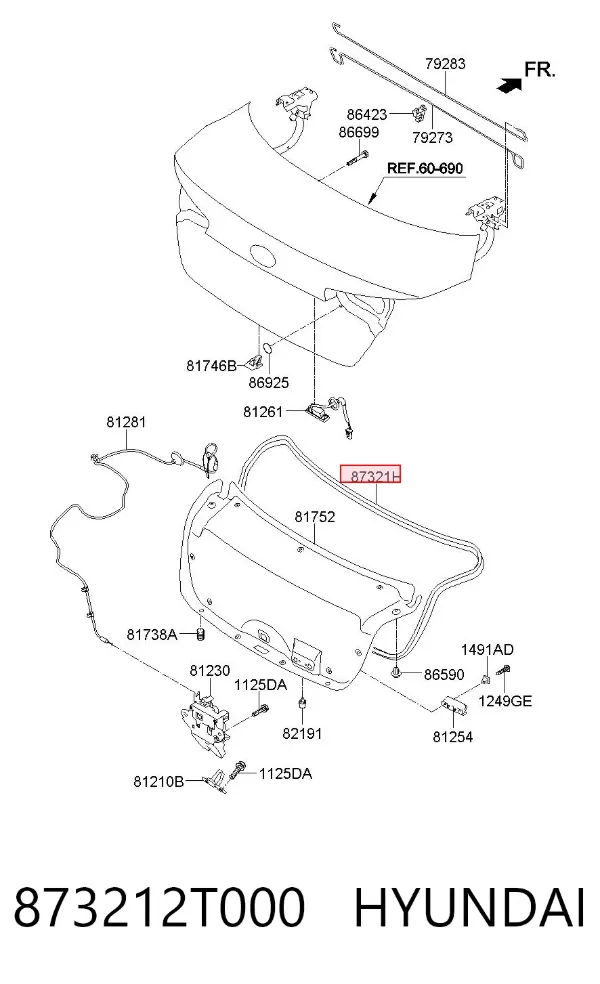  873212T000 Hyundai/Kia