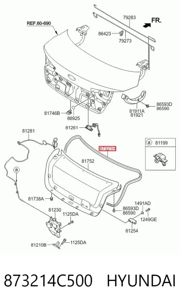  873214C500 Hyundai/Kia