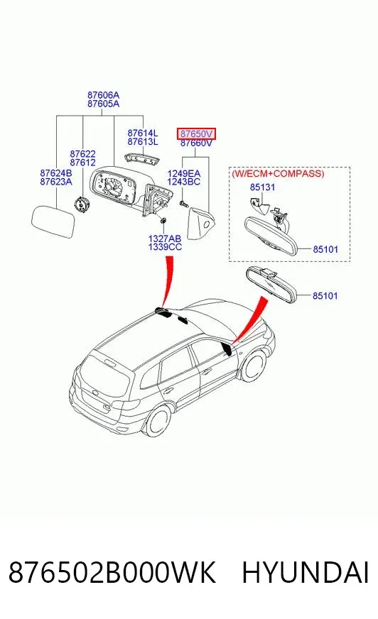  876502B000WK Hyundai/Kia