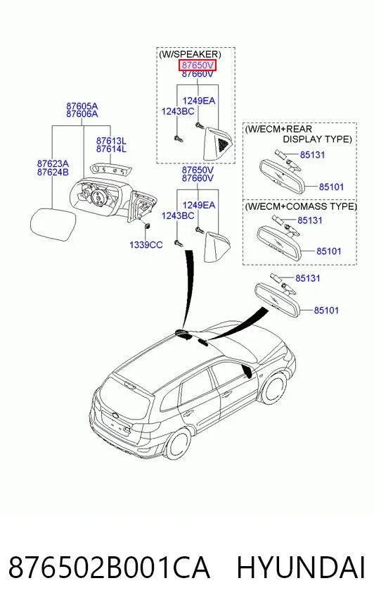  876502B001CA Hyundai/Kia