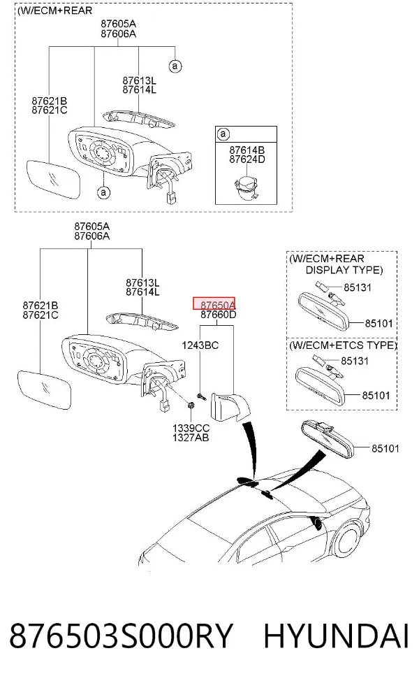  876503S000RY Hyundai/Kia