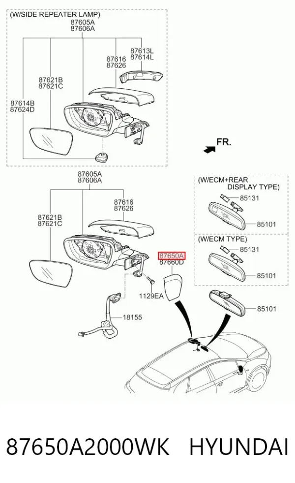 87650A2000WK Hyundai/Kia