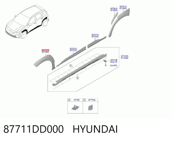  87711DD000 Hyundai/Kia