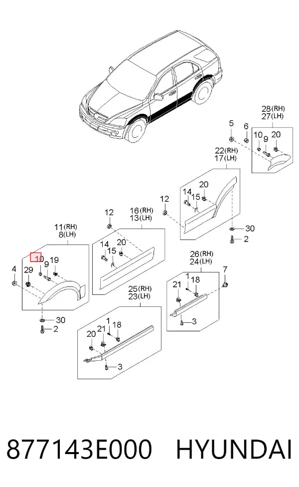  877143E000 Hyundai/Kia