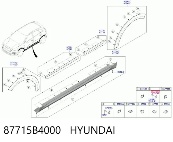  87715B4000 Hyundai/Kia