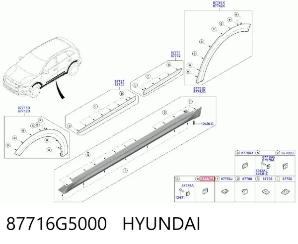  87716G5000 Hyundai/Kia