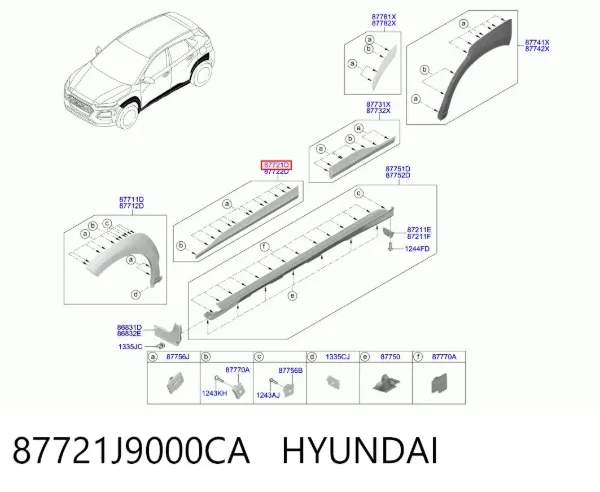  87721J9000CA Hyundai/Kia