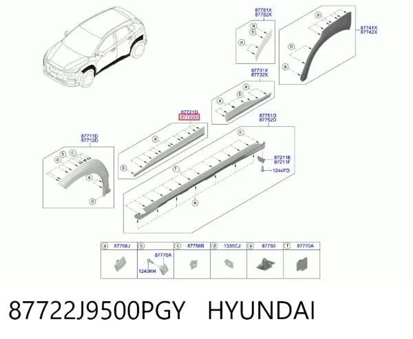  87722J9500PGY Hyundai/Kia