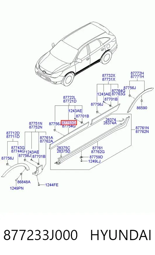  877233J000 Hyundai/Kia