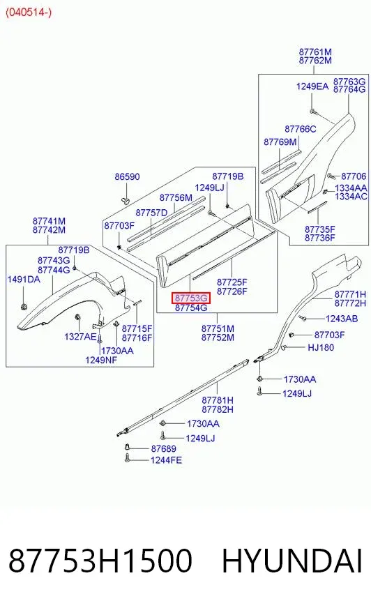 87753H1500 Hyundai/Kia