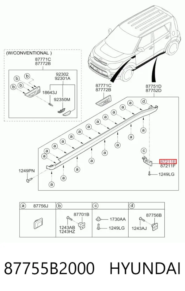  87755B2000 Hyundai/Kia