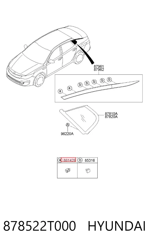  878522T000 Hyundai/Kia