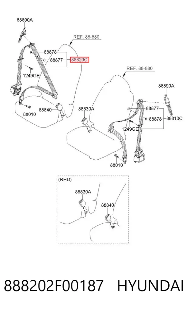  888202F00187 Hyundai/Kia