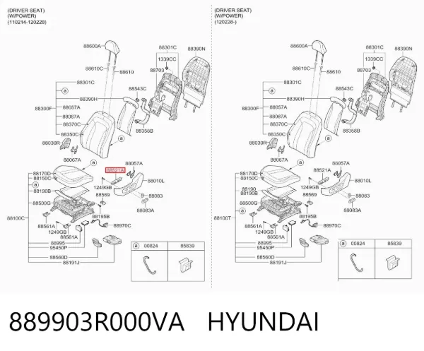  889903R000VA Hyundai/Kia