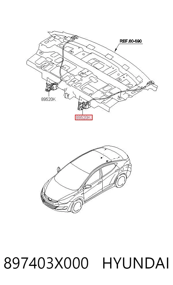  897403X000 Hyundai/Kia