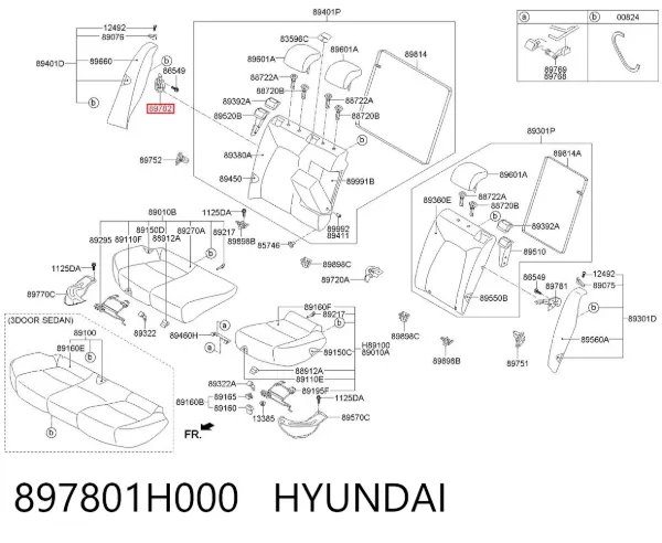  897801H000 Hyundai/Kia