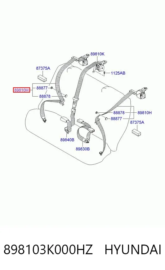  898103K000HZ Hyundai/Kia