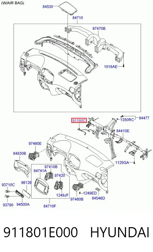  911801E000 Hyundai/Kia