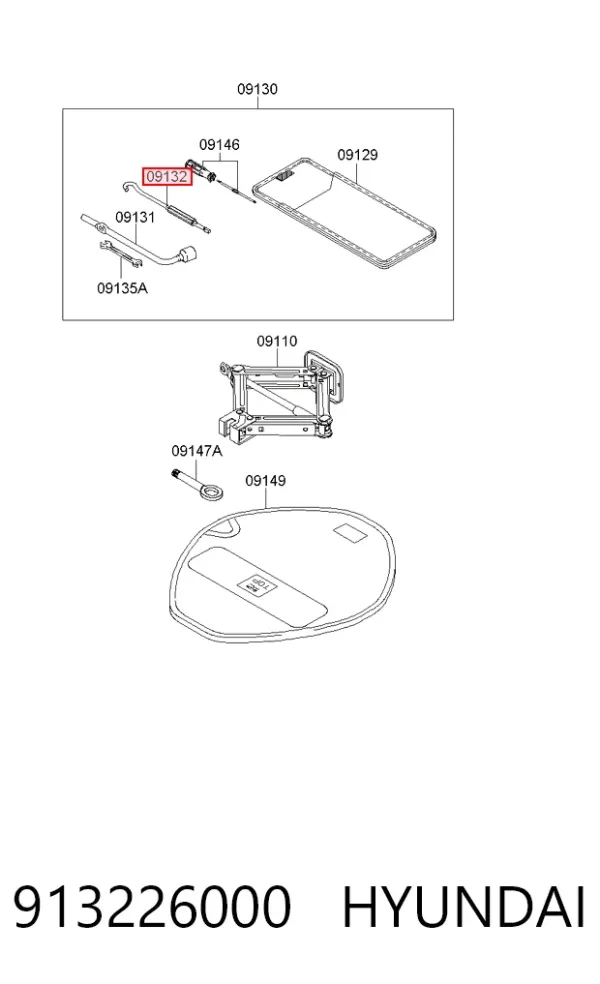 Буксирувальний гак 913226000 Hyundai/Kia