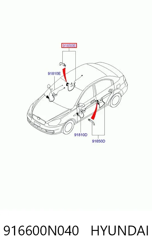 916600N040 Hyundai/Kia