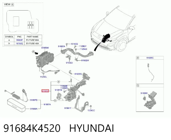 Порт зарядки 91684K4520 Hyundai/Kia