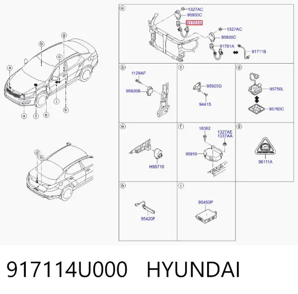  917114U000 Hyundai/Kia