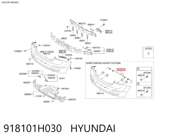  918101H030 Hyundai/Kia