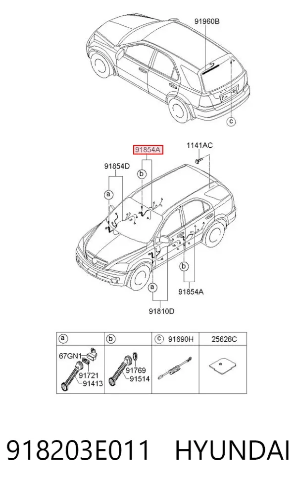  918203E011 Hyundai/Kia