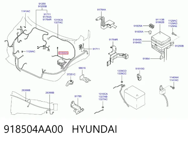  918504AA00 Hyundai/Kia