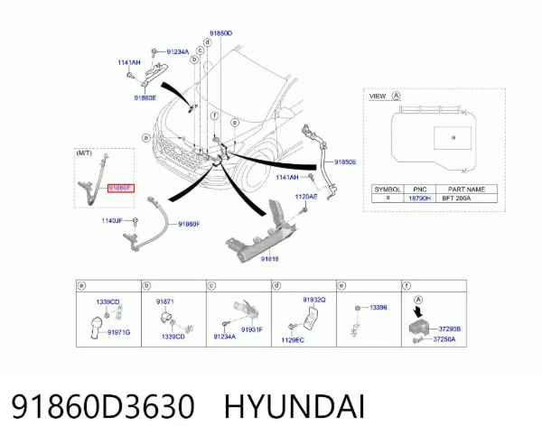  91860D3630 Hyundai/Kia