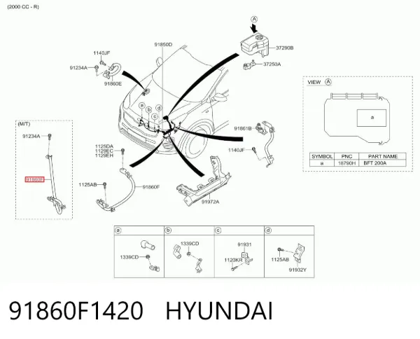 91860F1420 Hyundai/Kia