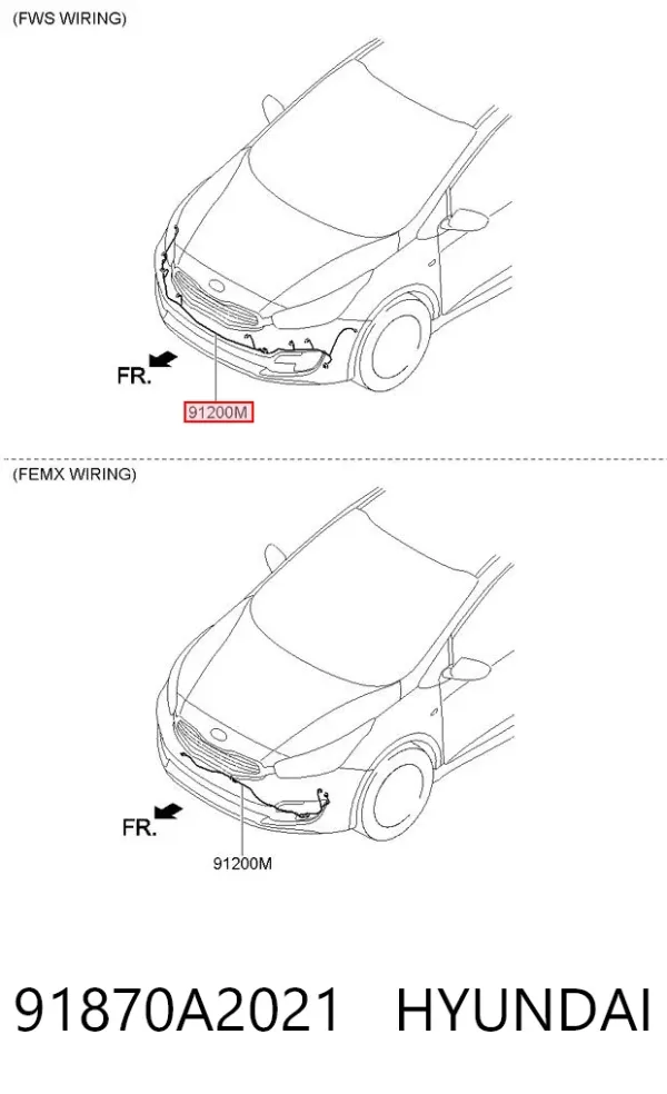  91870A2021 Hyundai/Kia
