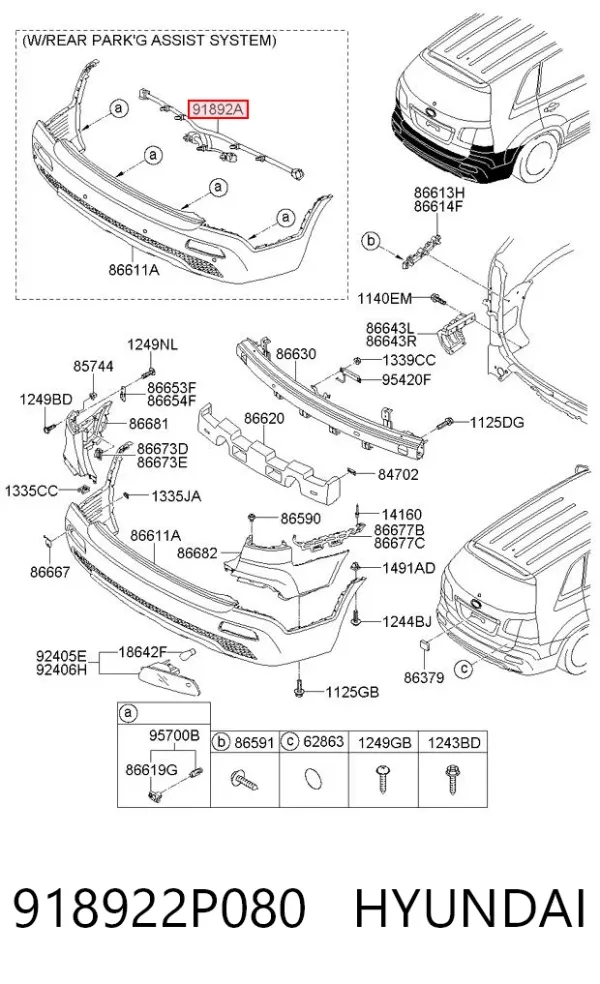  918922P080 Hyundai/Kia