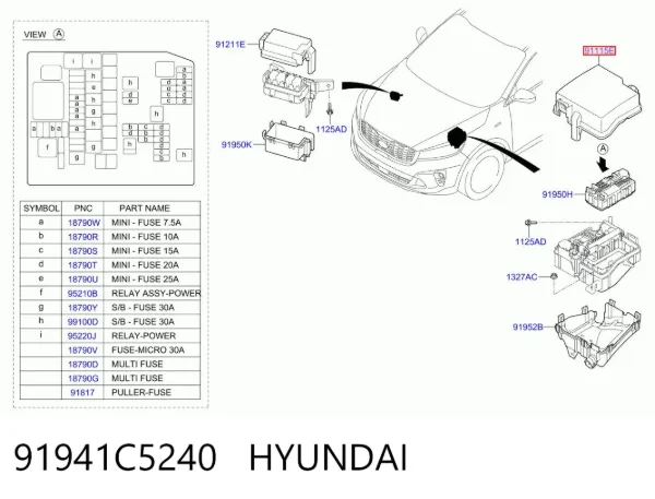  91941C5240 Hyundai/Kia