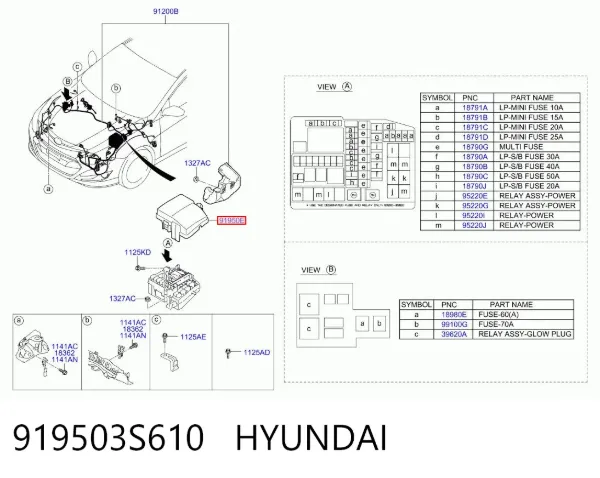  919503S610 Hyundai/Kia