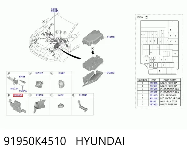  91950K4510 Hyundai/Kia