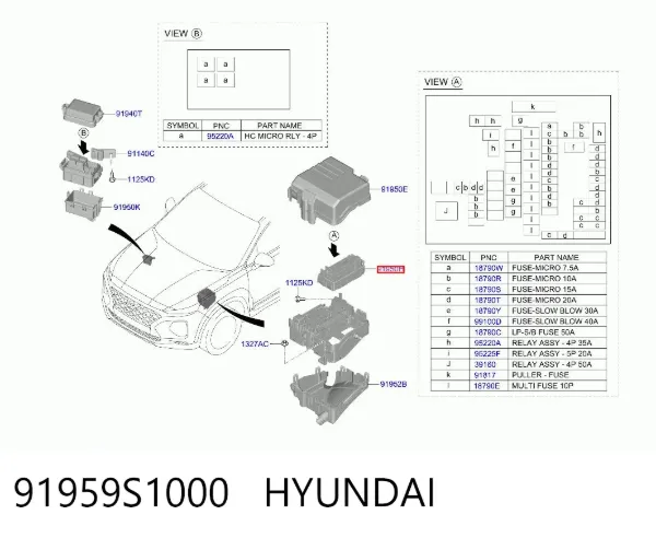  91959S1000 Hyundai/Kia