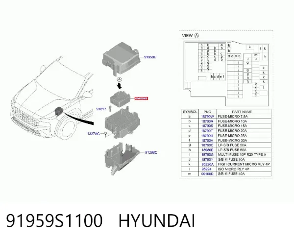  91959S1100 Hyundai/Kia